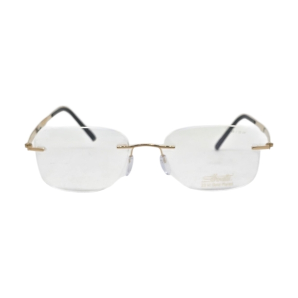 SILHOUETTE 23 Karat Gold plated Rimless Eyeglasses - Picture 1 of 11
